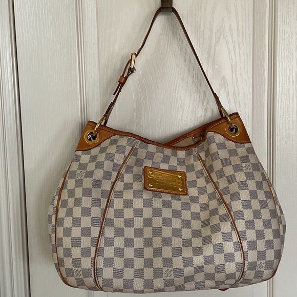 Louis Vuitton Handbags - Louis Vuitton Damier Azur Hobo Bag in Cream and Brown